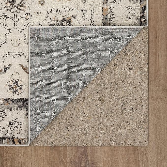 Mohawk Home Shea Traditional Floral Ornamental Light Gray 2' x 2' 11" Area Rug Perfect for Living Room, Dining Room, Office