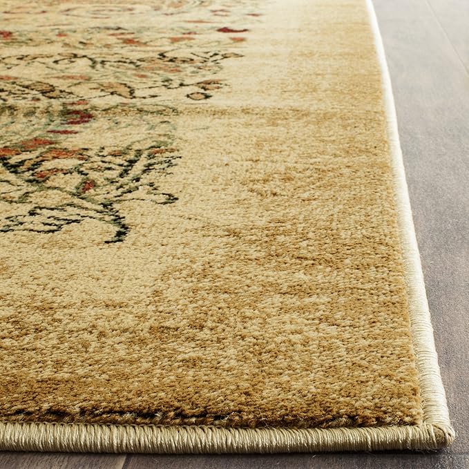 SAFAVIEH Lyndhurst Collection Accent Rug - 3'3" x 5'3", Beige & Multi, Traditional Paisley Design, Non-Shedding & Easy Care, Ideal for High Traffic Areas in Entryway, Living Room, Bedroom (LNH224A)