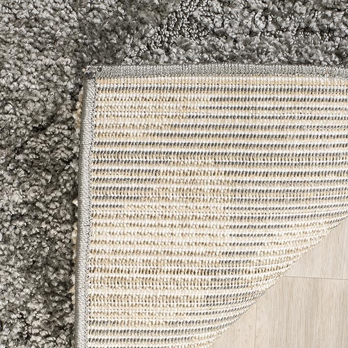 SAFAVIEH Florida Shag Collection Runner Rug - 2'3" x 11', Grey & Beige, Floral Design, Non-Shedding & Easy Care, 1.2-inch Thick Ideal for High Traffic Areas in Living Room, Bedroom (SG464-8013)