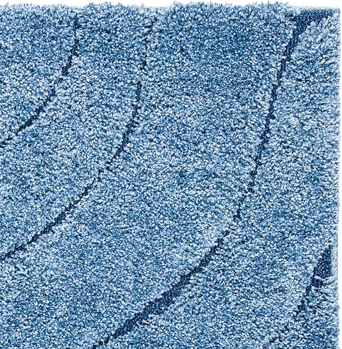 SAFAVIEH Florida Shag Collection Area Rug - 9'6" x 13', Light Blue & Blue, Non-Shedding & Easy Care, 1.2-inch Thick Ideal for High Traffic Areas in Living Room, Bedroom (SG472-6065)