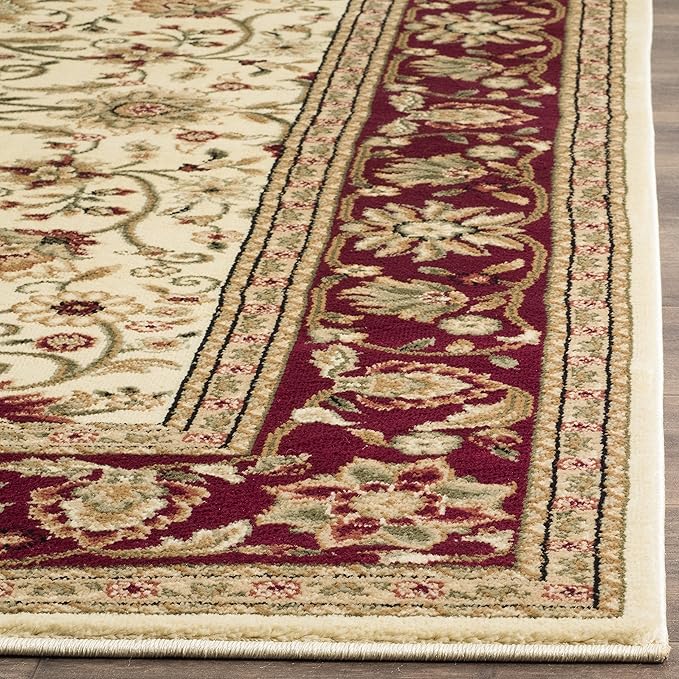 SAFAVIEH Lyndhurst Collection Runner Rug - 2'3" x 16', Ivory & Red, Traditional Oriental Design, Non-Shedding & Easy Care, Ideal for High Traffic Areas in Living Room, Bedroom (LNH212K)