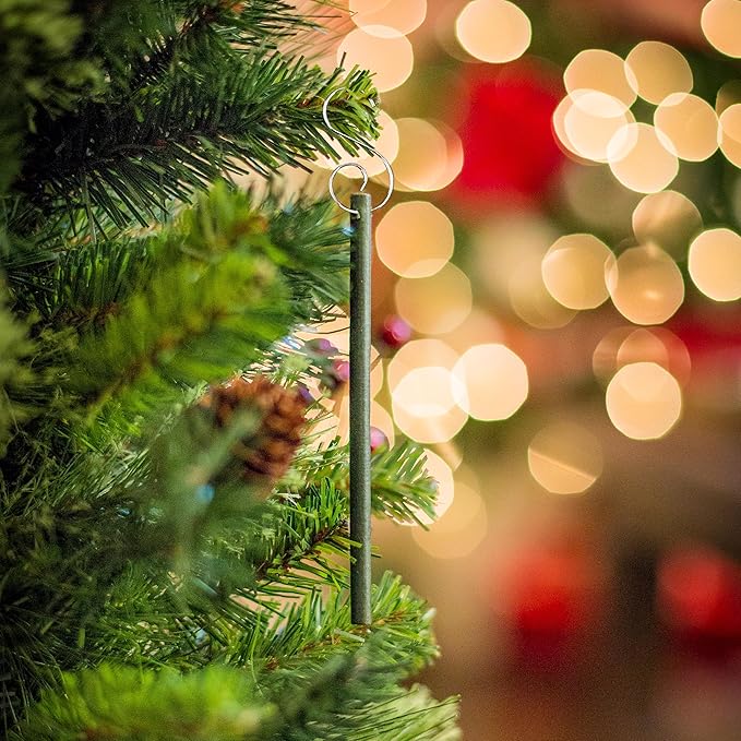 Scentsicles O Christmas Tree and Snowberry Pine Scented Christmas Ornaments with Hooks - 2 Pack (2 Bottles, 12 Sticks Total)