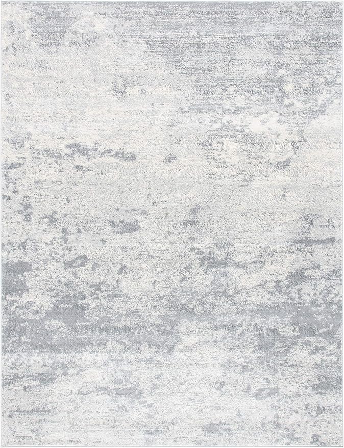 SAFAVIEH Brentwood Collection Area Rug - 10' x 13', Grey & Ivory, Modern Abstract Design, Non-Shedding & Easy Care, Ideal for High Traffic Areas in Living Room, Bedroom (BNT822H)