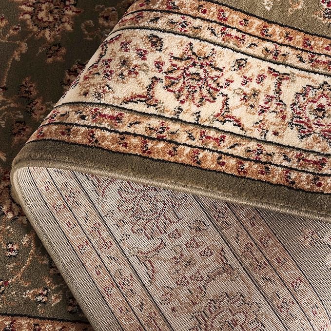 SAFAVIEH Lyndhurst Collection Runner Rug - 2'3" x 14', Sage & Ivory, Traditional Oriental Design, Non-Shedding & Easy Care, Ideal for High Traffic Areas in Living Room, Bedroom (LNH219B)