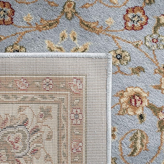 SAFAVIEH Lyndhurst Collection Runner Rug - 2'3" x 13', Light Blue & Ivory, Traditional Oriental Design, Non-Shedding & Easy Care, Ideal for High Traffic Areas in Living Room, Bedroom (LNH312B)