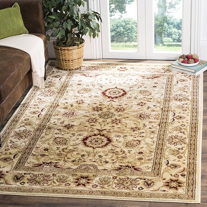 SAFAVIEH Lyndhurst Collection Accent Rug - 2'3" x 4', Ivory & Ivory, Traditional Oriental Design, Non-Shedding & Easy Care, Ideal for High Traffic Areas in Entryway, Living Room, Bedroom (LNH212L)