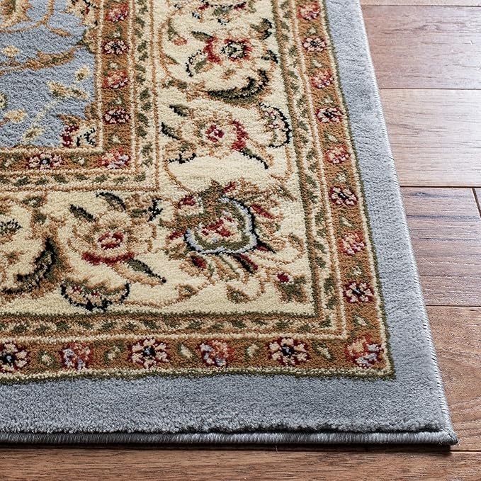 SAFAVIEH Lyndhurst Collection Area Rug - 6' x 9', Light Blue & Ivory, Traditional Oriental Design, Non-Shedding & Easy Care, Ideal for High Traffic Areas in Living Room, Bedroom (LNH312B)