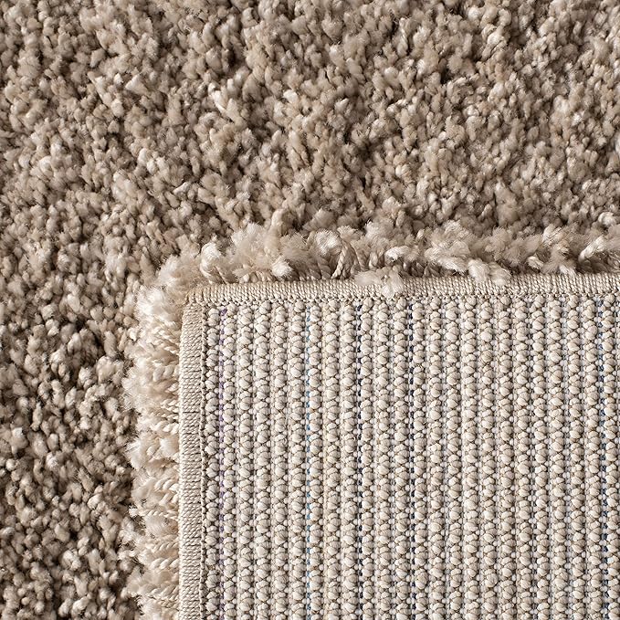 SAFAVIEH Hudson Shag Collection Runner Rug - 2'3" x 18', Beige & Ivory, Modern Trellis Design, Non-Shedding & Easy Care, 2-inch Thick Ideal for High Traffic Areas in Living Room, Bedroom (SGH281S)