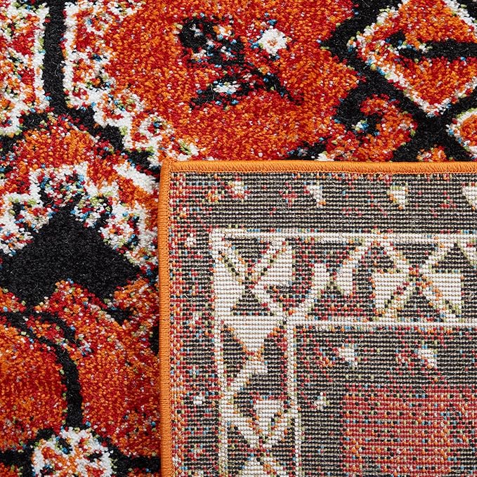SAFAVIEH Vintage Hamadan Collection Runner Rug - 2'3" x 6', Orange & Red, Oriental Traditional Persian Design, Non-Shedding & Easy Care, Ideal for High Traffic Areas in Living Room, Bedroom (VTH293P)