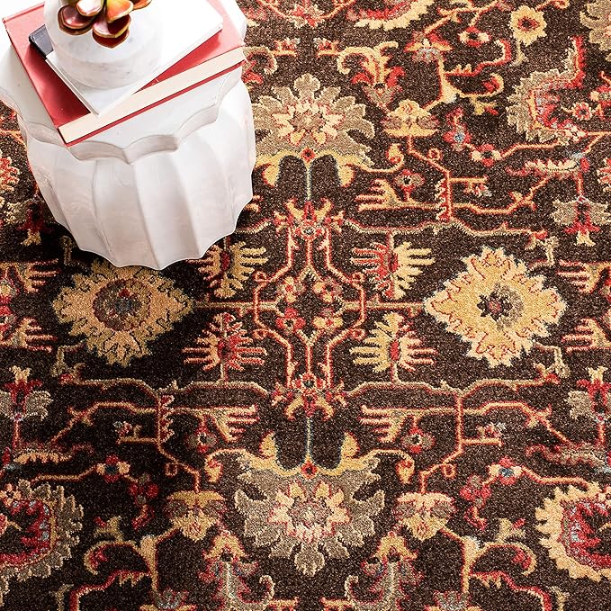 SAFAVIEH Mahal Collection Runner Rug - 2'2" x 6', Brown & Beige, Traditional Oriental Design, Non-Shedding & Easy Care, Ideal for High Traffic Areas in Living Room, Bedroom (MAH693T)