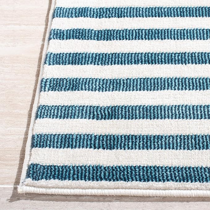SAFAVIEH Orwell Collection Area Rug - 3' Square, Rust & Yellow, Mid-Century Modern Abstract Design, Non-Shedding & Easy Care, Ideal for High Traffic Areas in Living Room, Bedroom (ORW368P)