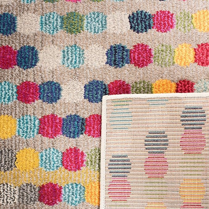SAFAVIEH Monaco Collection Runner Rug - 2'2" x 8', Multi & Beige, Boho Diamond Design, Non-Shedding & Easy Care, Ideal for High Traffic Areas in Living Room, Bedroom (MNC204F)
