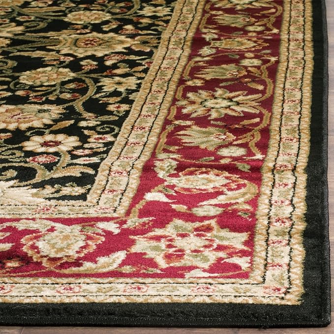 SAFAVIEH Lyndhurst Collection Runner Rug - 2'3" x 6', Black & Red, Traditional Oriental Design, Non-Shedding & Easy Care, Ideal for High Traffic Areas in Living Room, Bedroom (LNH212G)