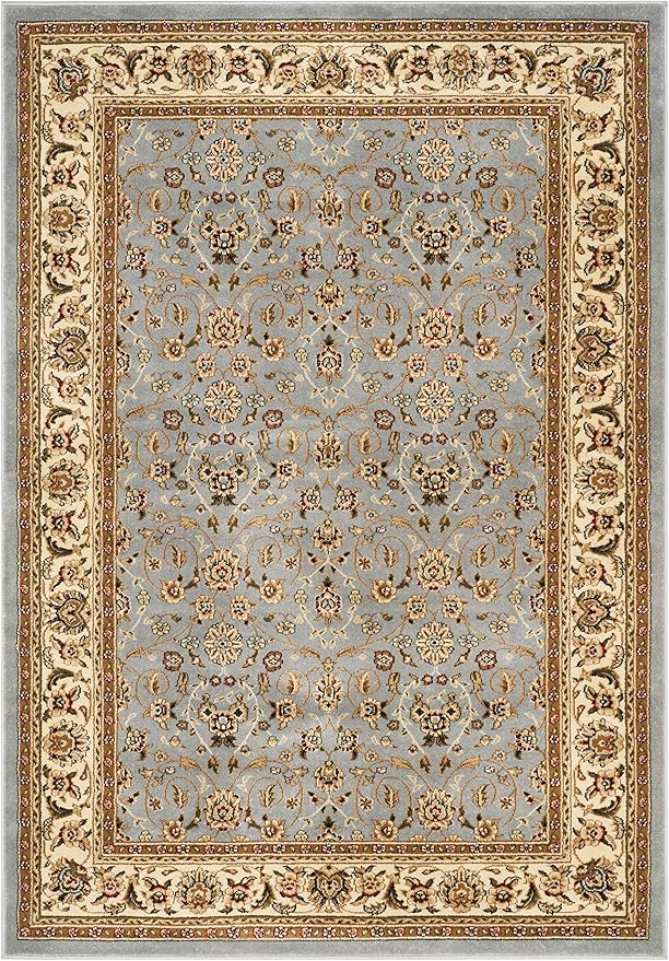 SAFAVIEH Lyndhurst Collection Accent Rug - 4' x 6', Light Blue & Ivory, Traditional Oriental Design, Non-Shedding & Easy Care, Ideal for High Traffic Areas in Entryway, Living Room, Bedroom (LNH312B)