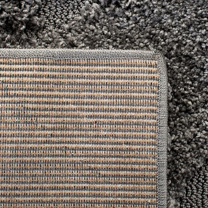 SAFAVIEH Florida Shag Collection Runner Rug - 2'3" x 9', Grey, Scroll Design, Non-Shedding & Easy to Clean, High-Low Plush Pile, Ideal for Bedroom, Foyer, Hallway (SG455-8013)
