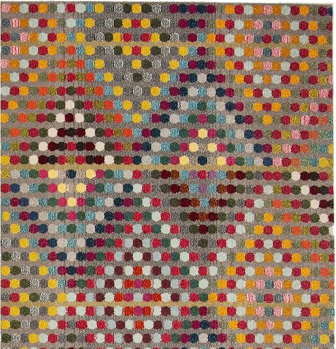 SAFAVIEH Monaco Collection Area Rug - 9' x 12', Multi & Beige, Boho Diamond Design, Non-Shedding & Easy Care, Ideal for High Traffic Areas in Living Room, Bedroom (MNC204F)