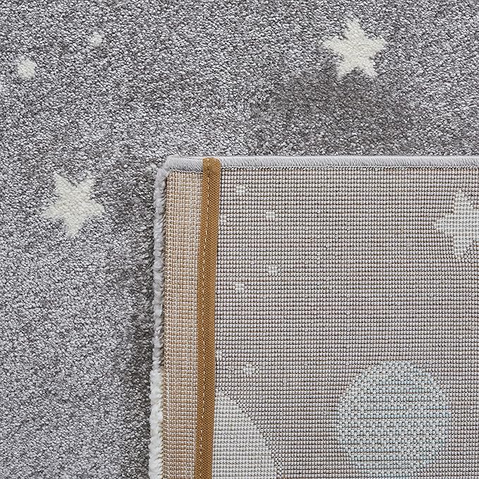 SAFAVIEH Carousel Kids Collection Accent Rug - 2'3" x 4', Grey & Lavender, Non-Shedding & Easy Care, Ideal for High Traffic Areas for Boys & Girls in Playroom, Nursery, Bedroom (CRK103F)