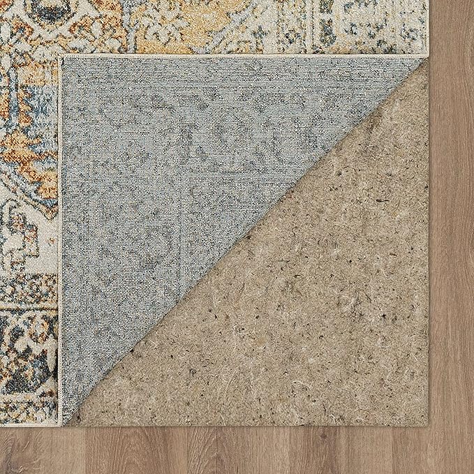 Mohawk Home Nyx Floral Ornamental Cream 3' 11" x 6' Area Rug Perfect for Living Room, Dining Room, Office