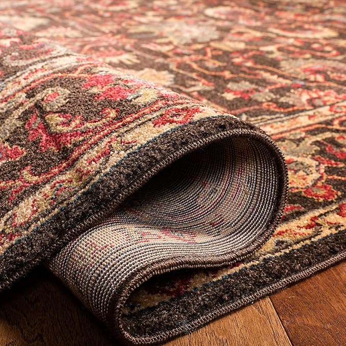 SAFAVIEH Mahal Collection Runner Rug - 2'2" x 6', Brown & Beige, Traditional Oriental Design, Non-Shedding & Easy Care, Ideal for High Traffic Areas in Living Room, Bedroom (MAH693T)