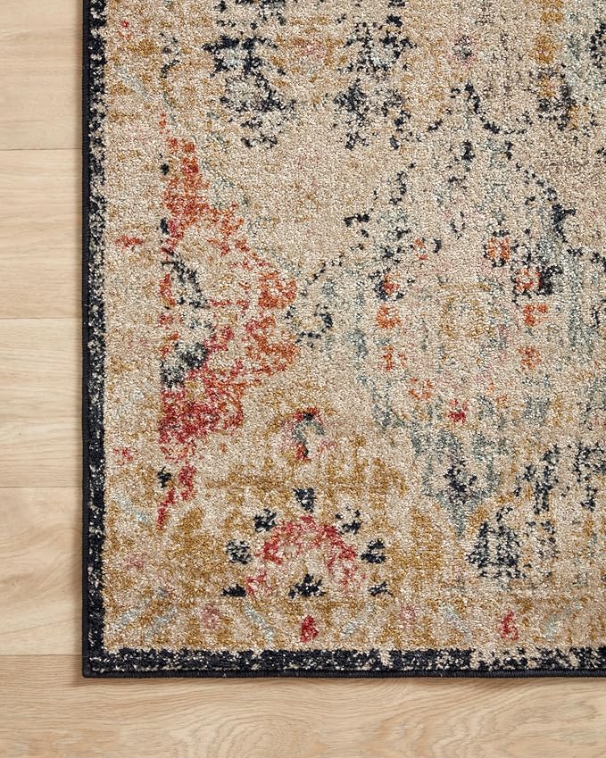 Loloi Jocelyn Collection JOC-07 Khaki/Multi 9'-6" x 12'-6" .38" Thick Area Rug