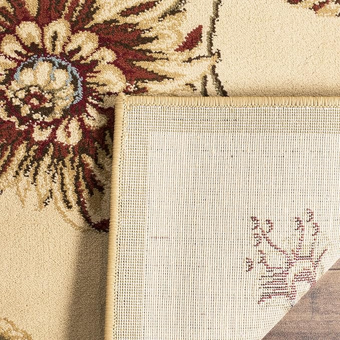 SAFAVIEH Lyndhurst Collection Area Rug - 10'6" x 14', Ivory & Multi, Non Shedding & Easy Care, Ideal for Living Room, Bedroom, Home Office, Dining Space (LNH552-1291-10)