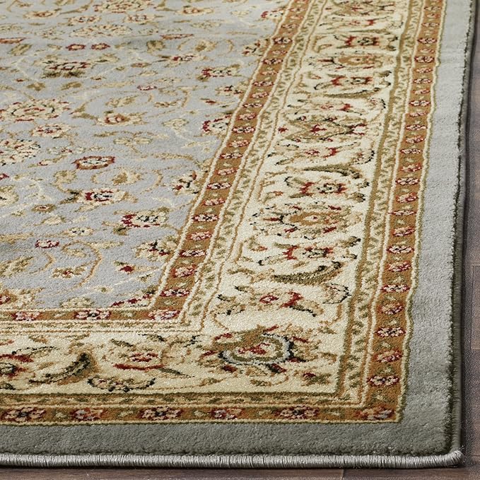 SAFAVIEH Lyndhurst Collection Runner Rug - 2'3" x 22', Light Blue & Ivory, Traditional Oriental Design, Non-Shedding & Easy Care, Ideal for High Traffic Areas in Living Room, Bedroom (LNH312B)