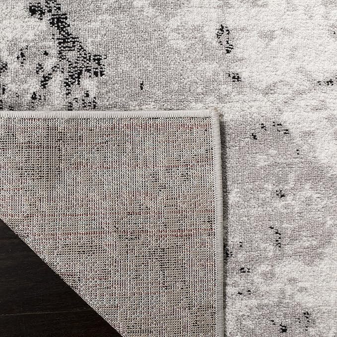 SAFAVIEH Skyler Collection 6' x 9' Grey/Ivory SKY186K Modern Abstract Non-Shedding Living Room Bedroom Dining Home Office Area Rug