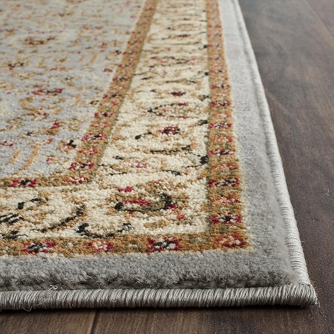 SAFAVIEH Lyndhurst Collection Runner Rug - 2'3" x 7', Light Blue & Ivory, Traditional Oriental Design, Non-Shedding & Easy Care, Ideal for High Traffic Areas in Living Room, Bedroom (LNH312B)