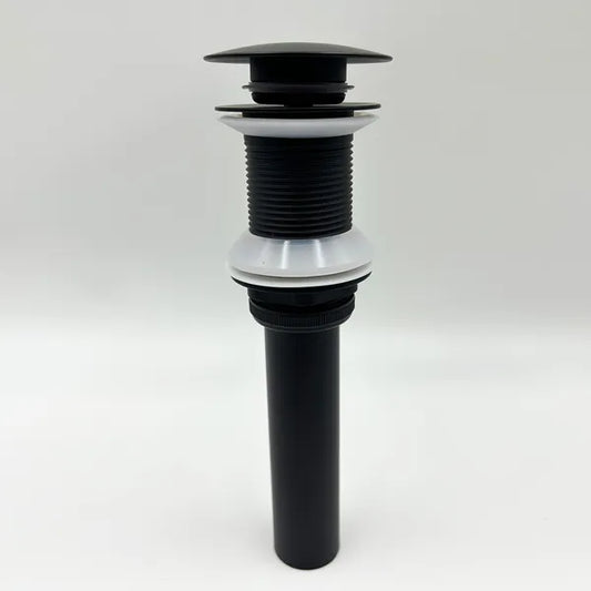 Bathroom Sink Drain Without Overflow, Vessel Sink Lavatory Vanity Pop-Up Drain Stopper, 304 Stainless Steel